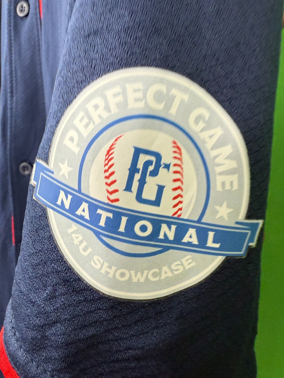 Holloway National Showcase 14U Baseball Jersey Navy Mens XL 44-46 in