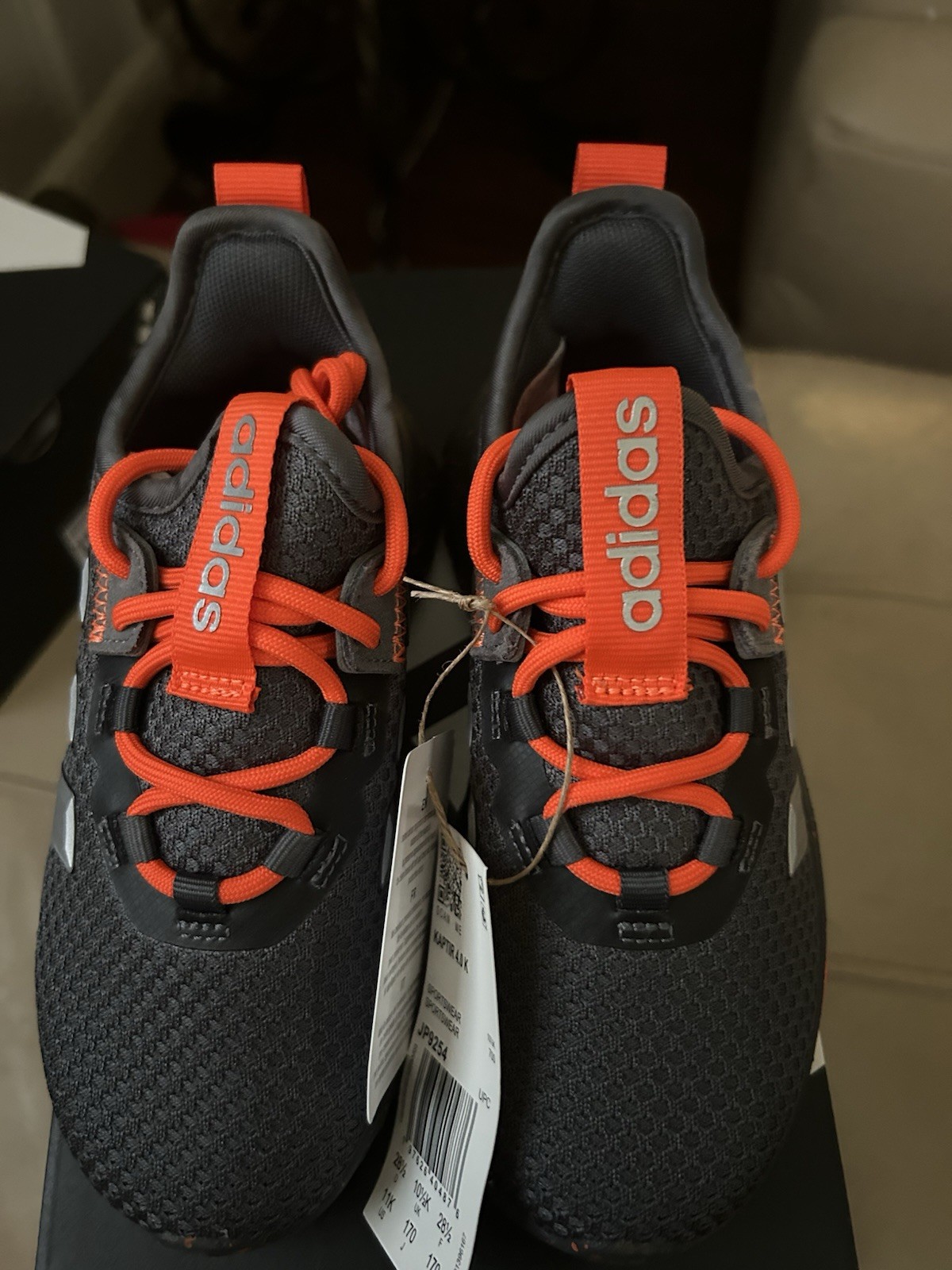 Boys Adidas Kaptir 4.0 Shoes, Size 11k, New In Box