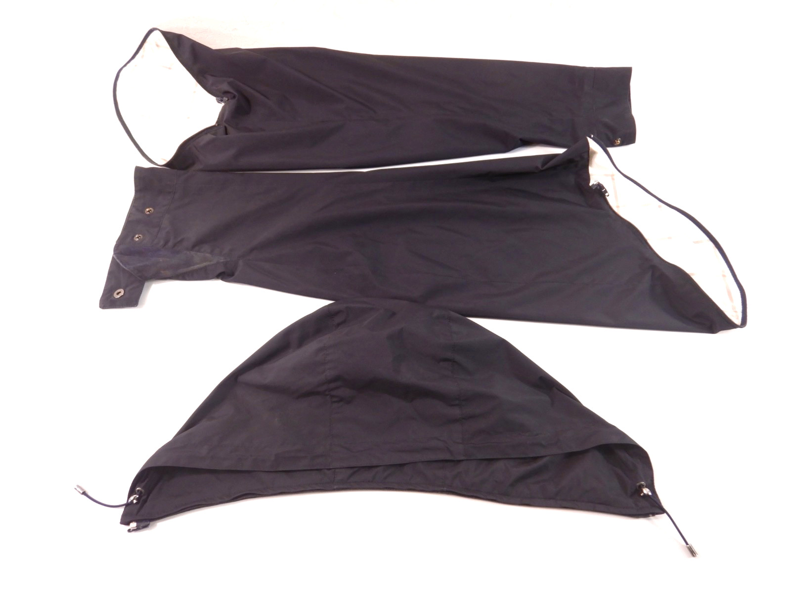 Loro Piana Men’s Black Storm Jacket – Quilt Vest Removable Sleeves Hood Size XXL