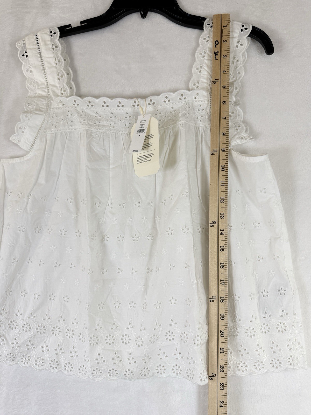 GAP x Doen Eyelet Top Small Cotton Cottagecore Boho New NWT