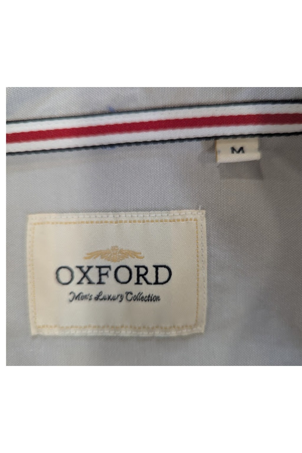 Oxford Men’s Button Down Shirt Gray Cloth Preppy Classic Minimalist Office