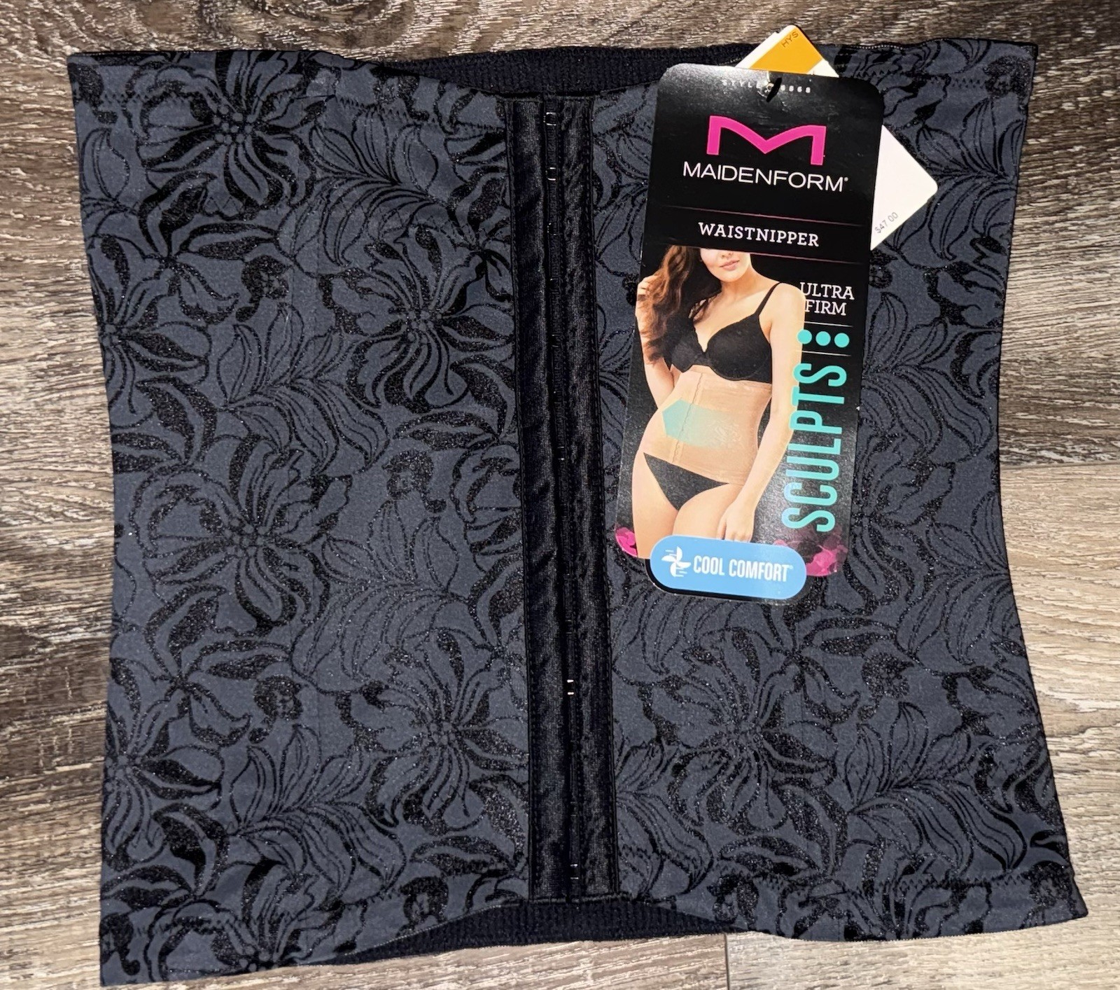 Maidenform ~ Women’s Waist Nipper Ultra Firm Control Black Shaping Trainer ~ S