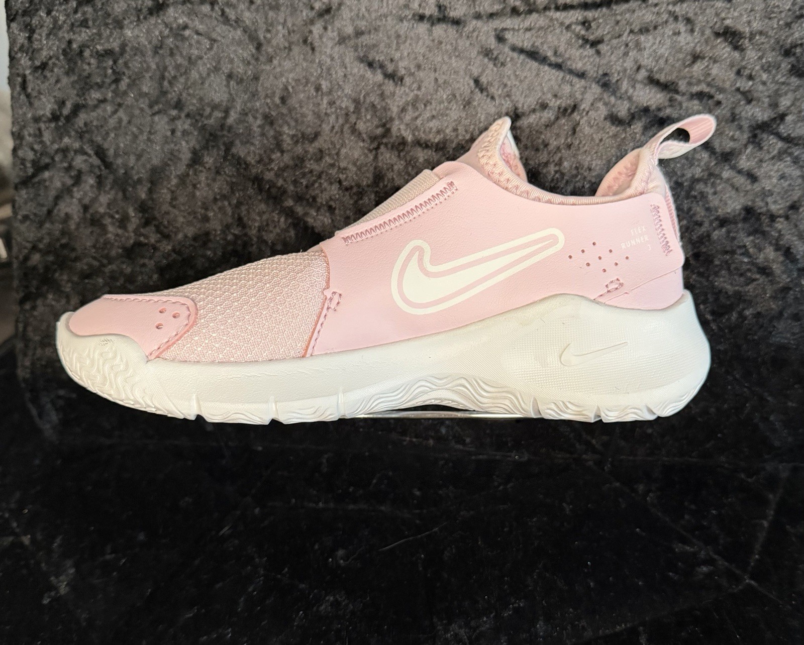 Nike Flex Runner Unisex Kids Slip-On Sneakers Pink/White US 12.5C