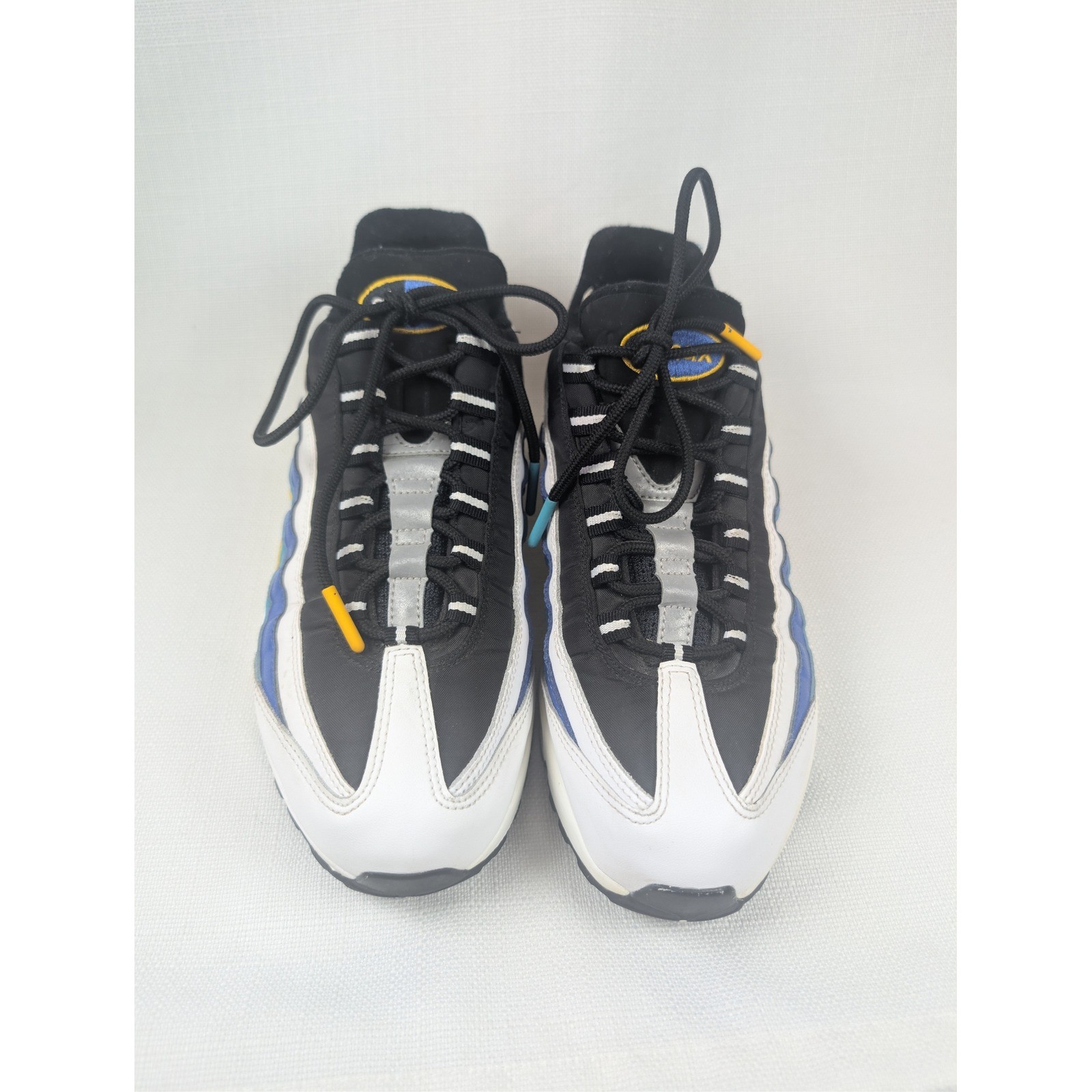 Nike Air Max 95 SE Mens Size 8 Multi Color Blue Yellow AJ2018-123 Retro Sneakers