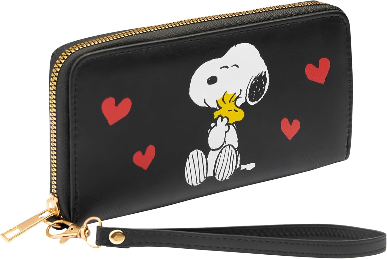 Snoopy Womens Wallet, Zip around Card Slots Coin Pocket – Gifts for Her