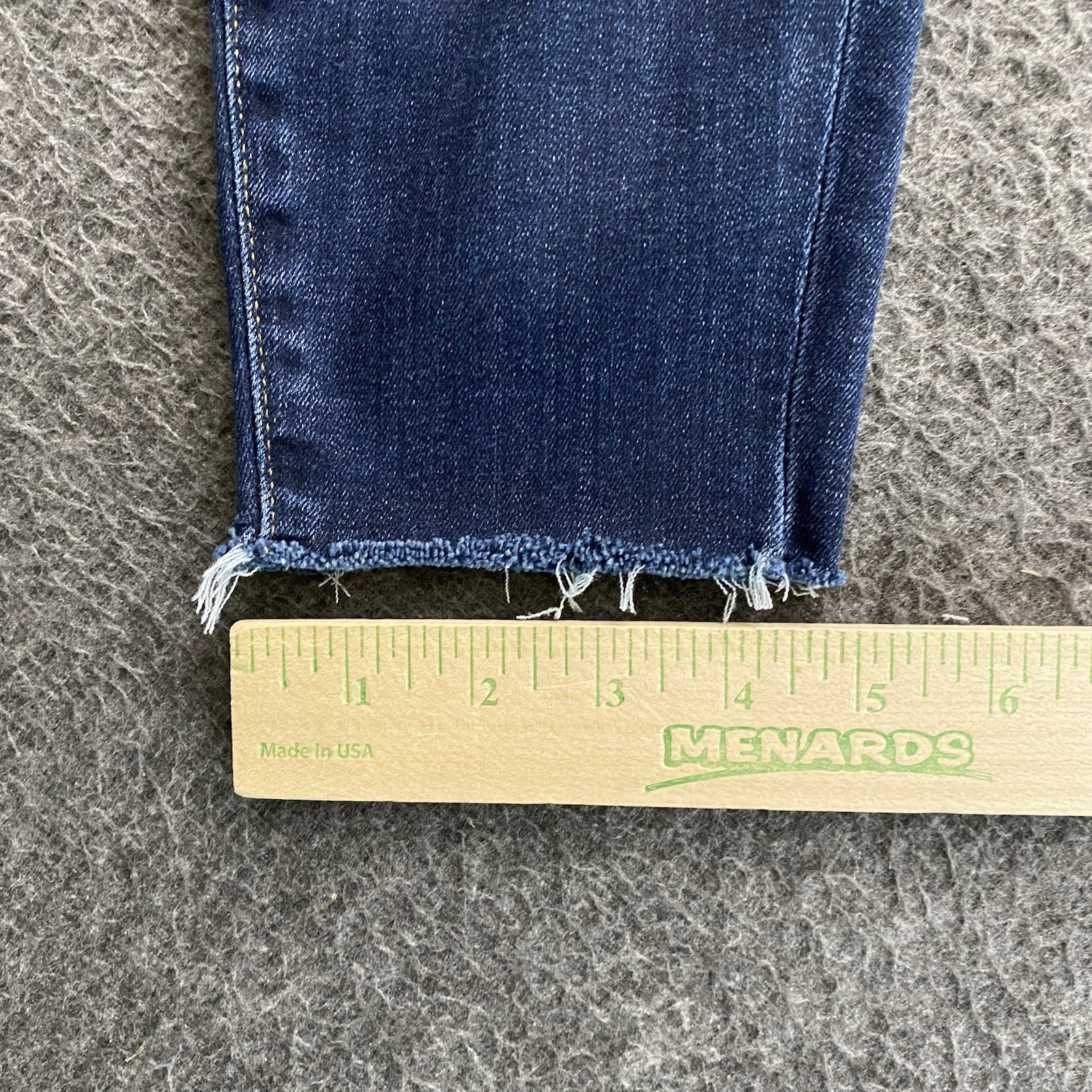 Mavi Jeans Women’s Size 31 Dark Blue Alissa Ankle High Rise Super Skinny Raw Hem