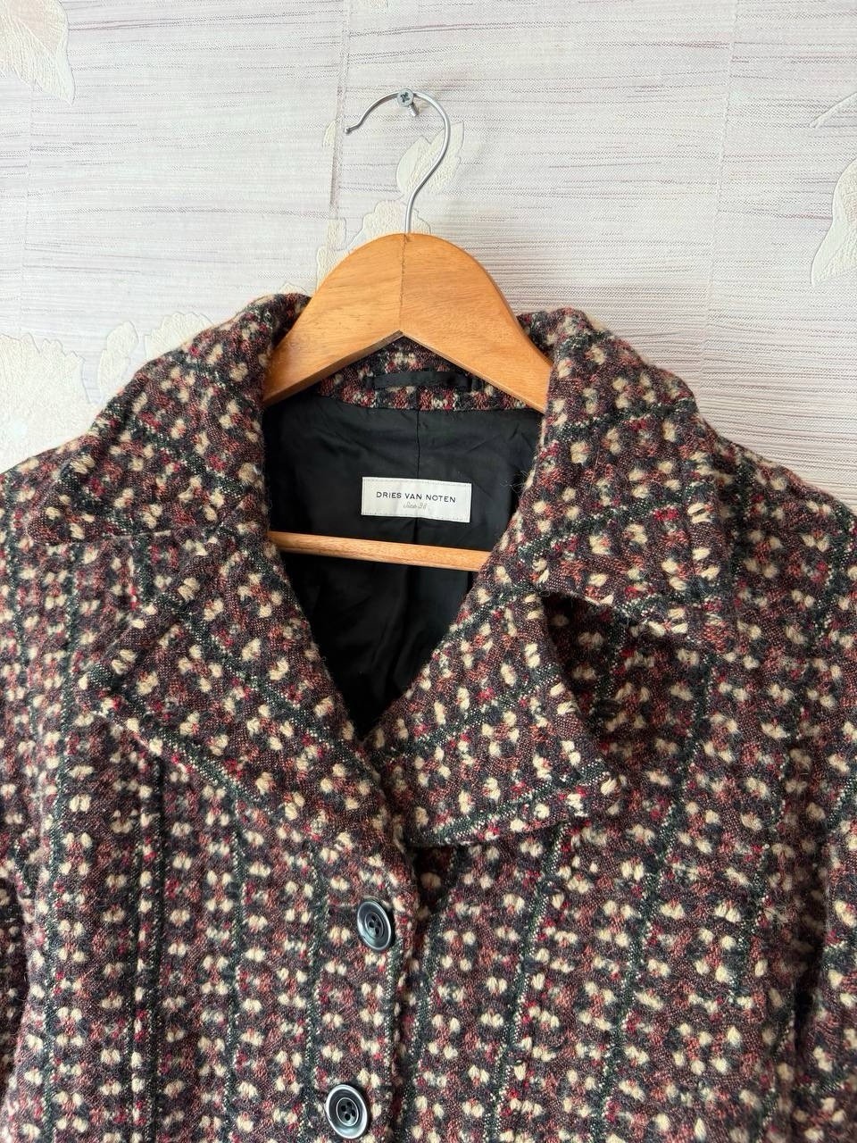 Dries Van Noten Women Lined Collared Button Front Short Jacket Multicolor 38