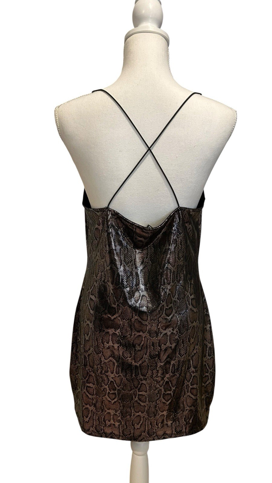 Divided H&M Snake Skin Spaghetti Dress, Size L