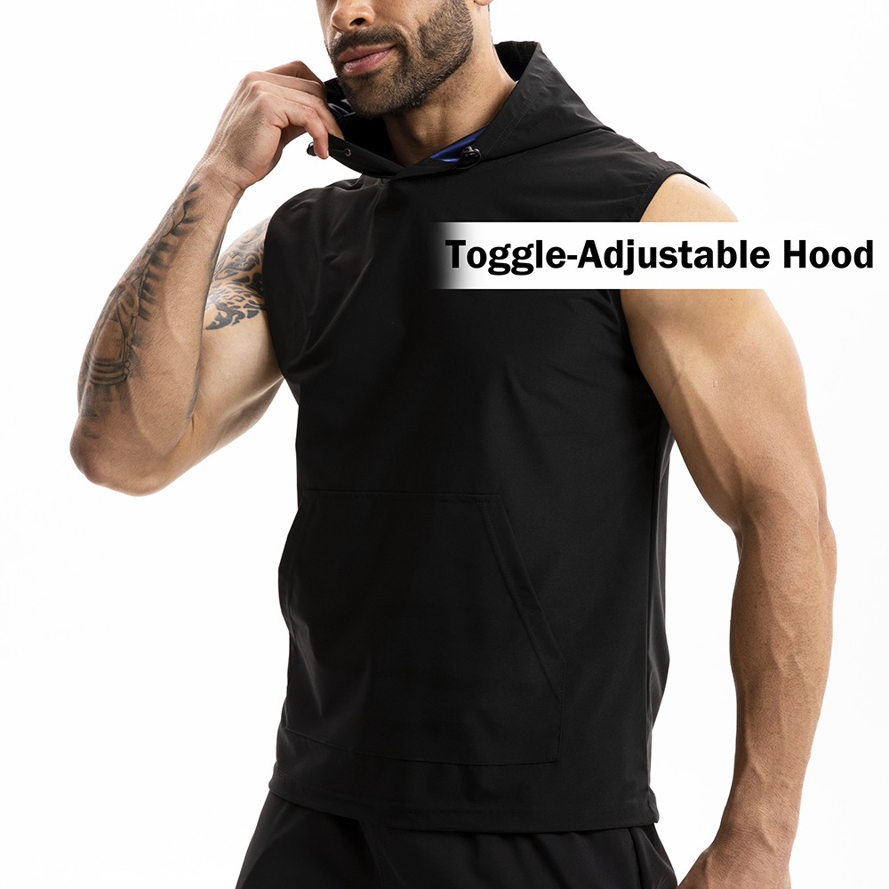 Men Sauna Shirt Heat Trapping Workout Vest Hoodies Tank Top Sweat Suit Shaper US