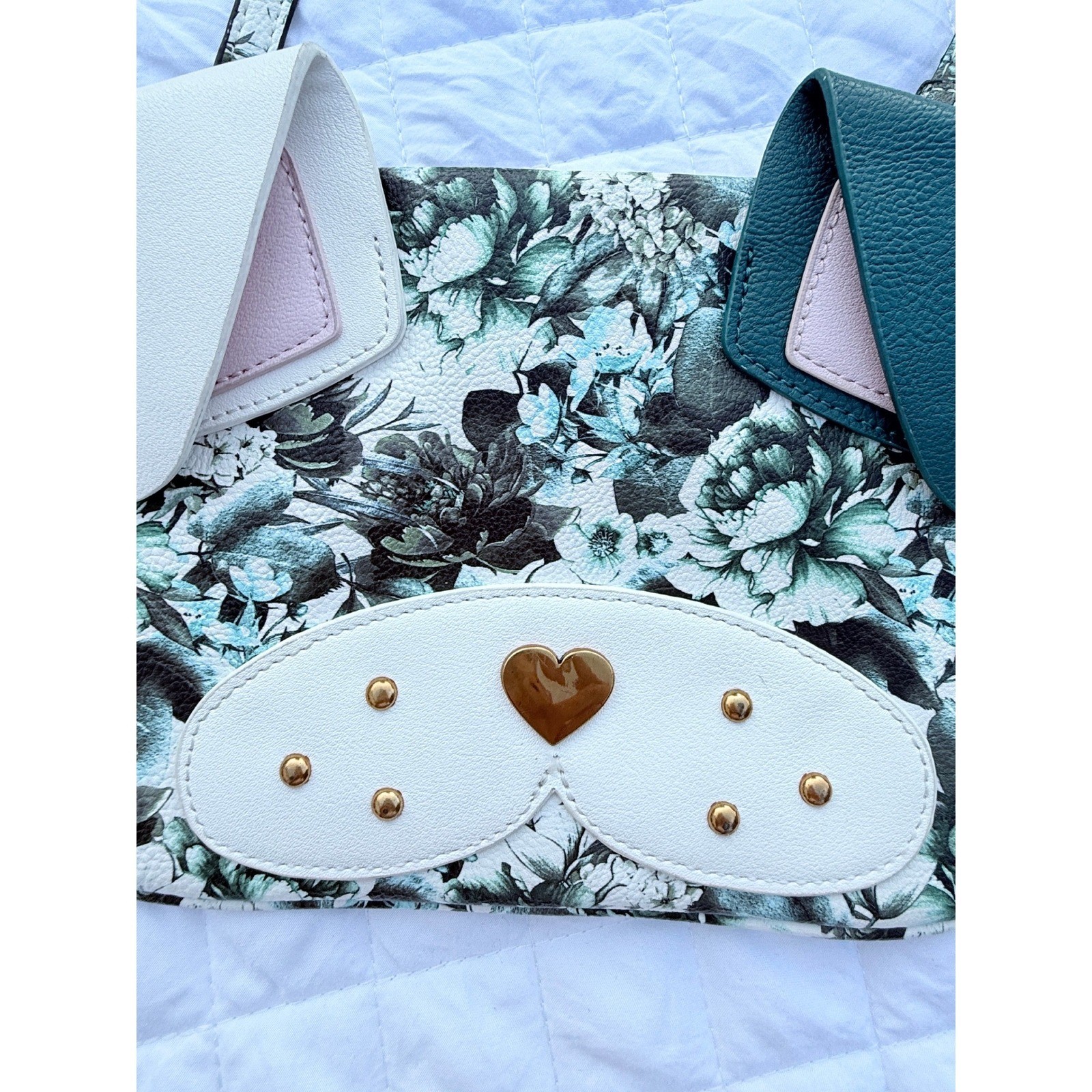 Artsy Stud Dog Lover Betsey Johnson Kitsch Crossbody Bag Novelty Purse Adorable