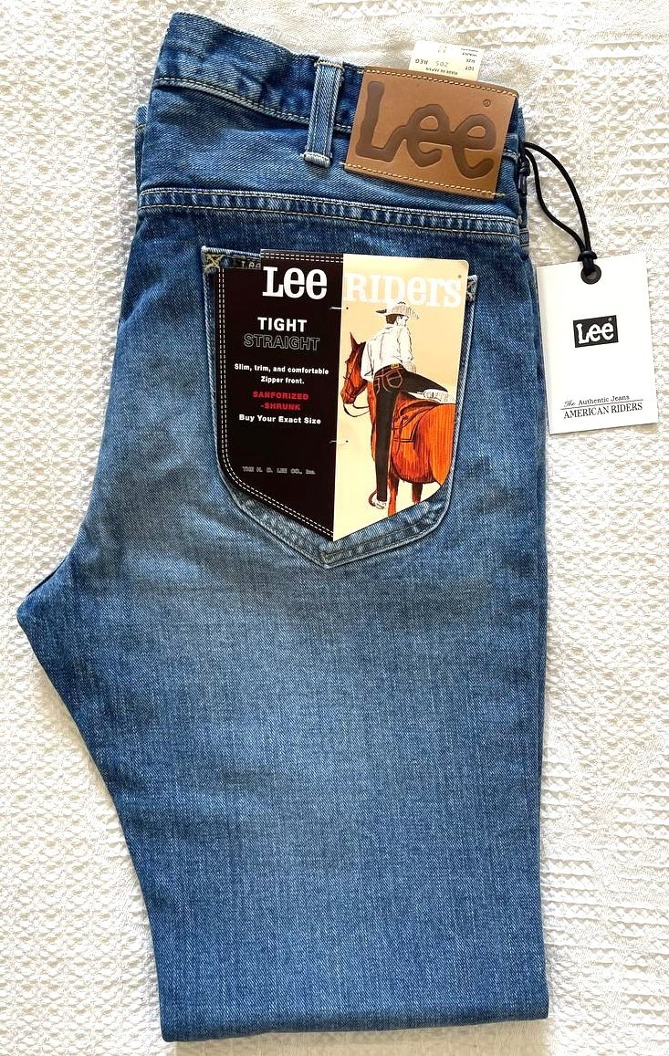 Lee 205 Tight Straight Jeans W33L32 Made in Japan