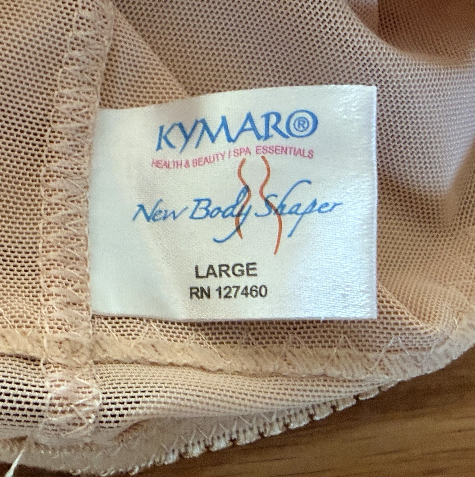 Kymar New Body Shaper Beige Open Bust Cami Firm Tummy Control Size L Large
