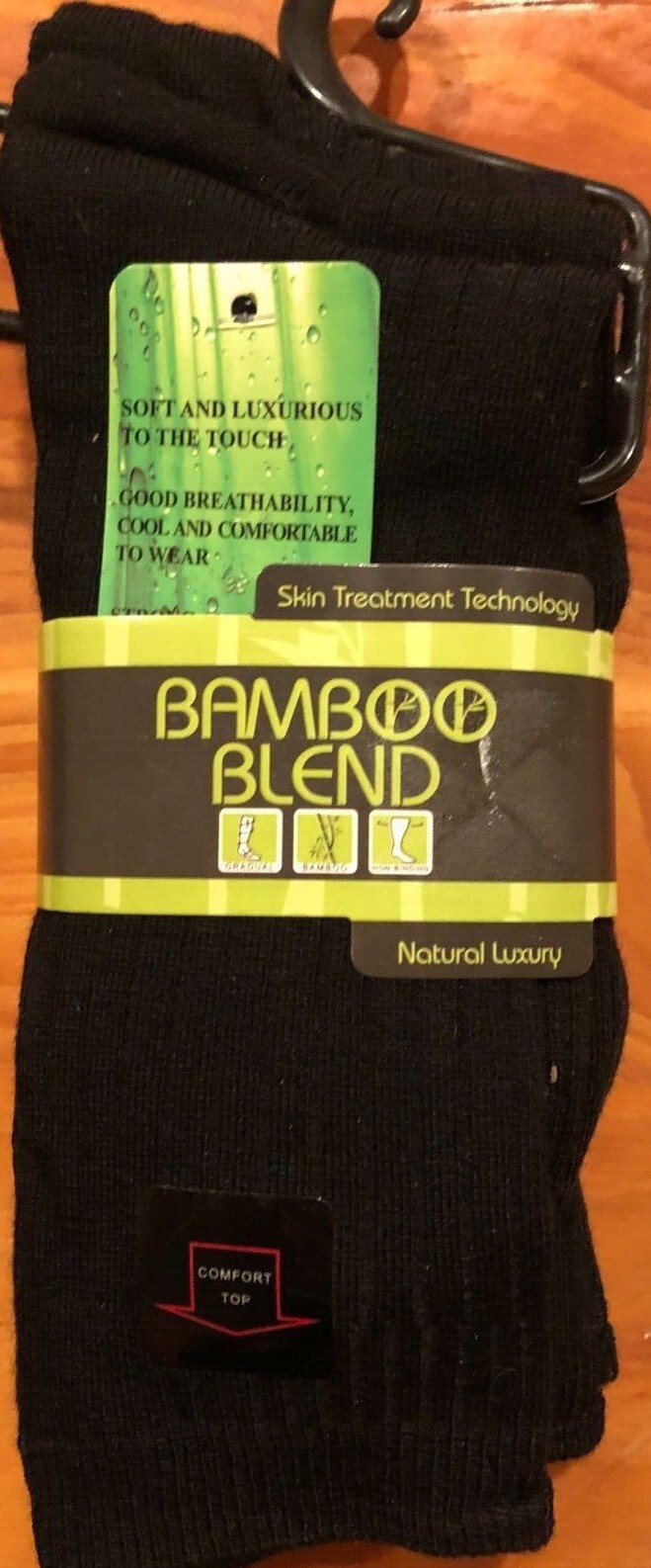 3 Pairs BAMBOO BLEND Luxury Socks 75% Rayon from Bamboo $18 Fits Shoe size 7-12
