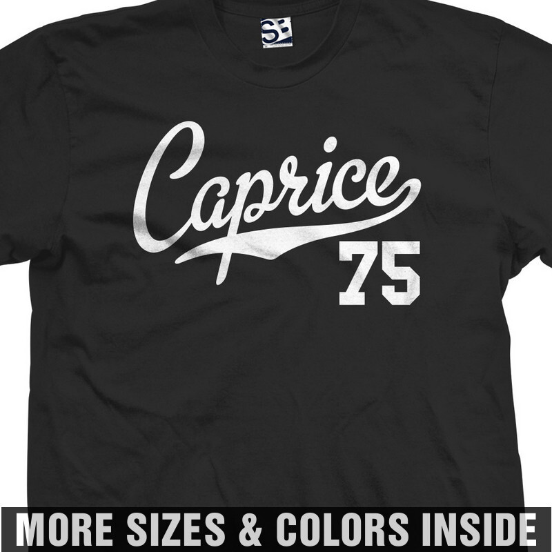 Caprice 75 Jersey T-Shirt | 1975 Classic Chevy Box Car Sports | Mens Tee Shirt