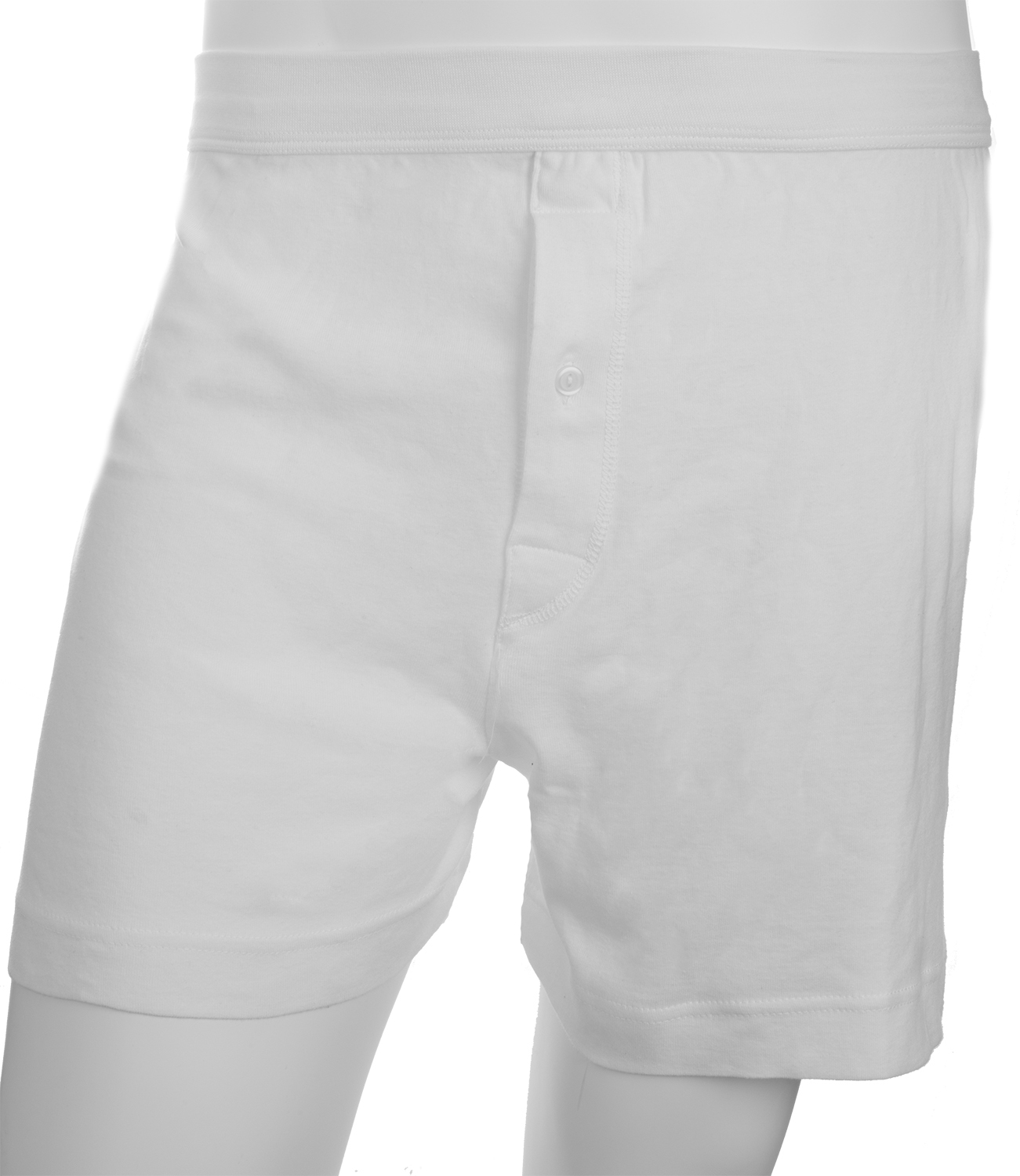 Men’s Boxers Knit Seamless Waistband 2 Pack 100% Cotton, White,Jack&Jill, S-XXL