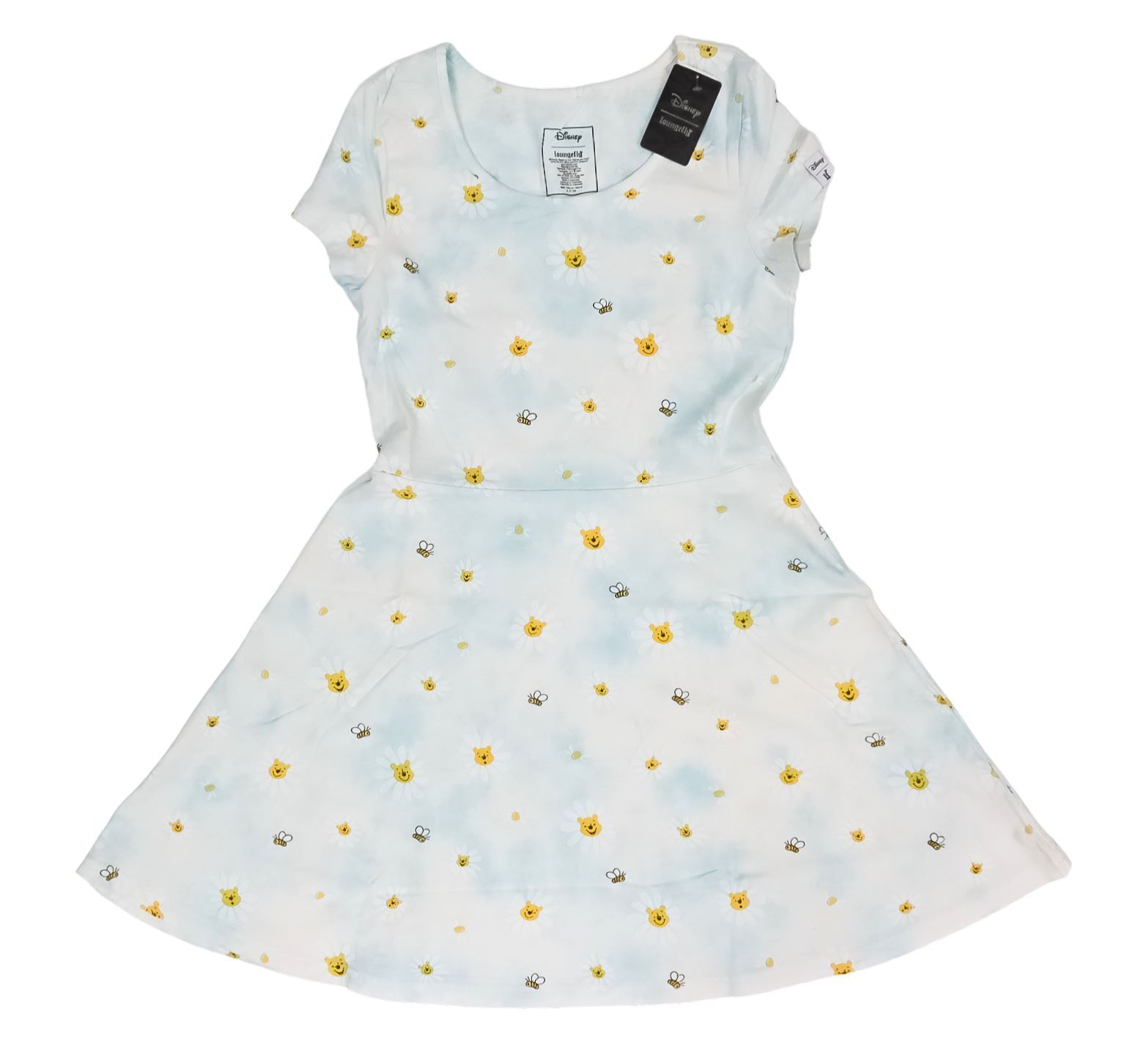 Loungefly Disney Winnie The Pooh Honey Bee Bear Daisy Skater Dress Size M