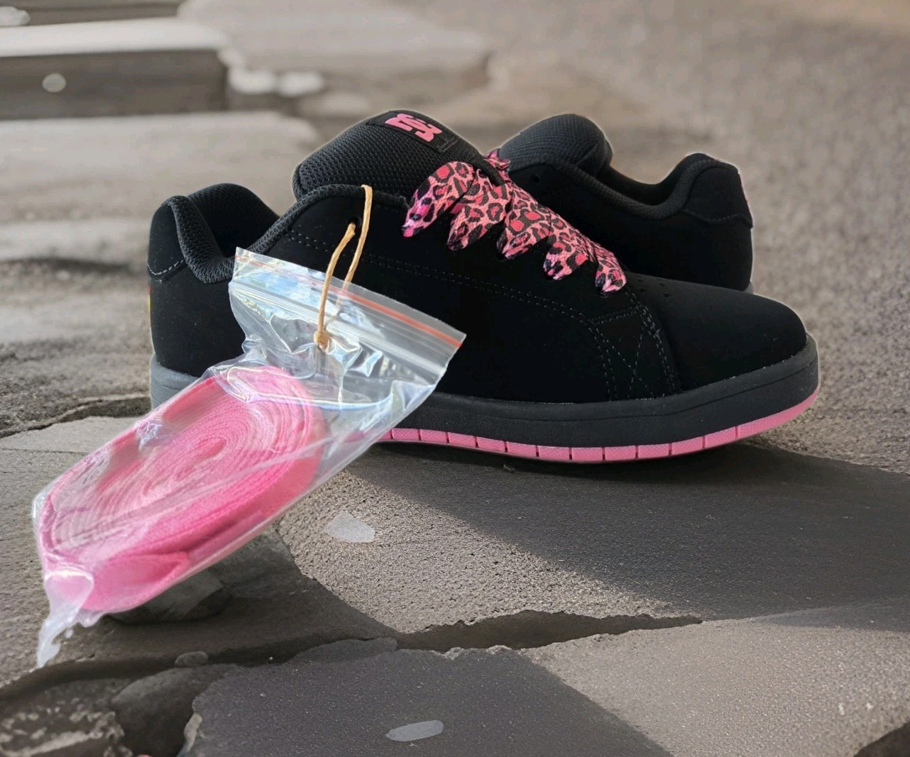 Women’s DC Gaveler SE – Black/Pink/Leopard