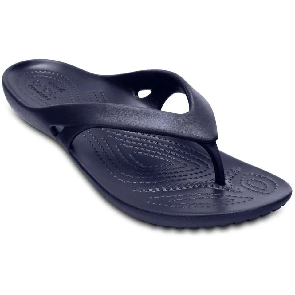 Crocs Kadee II Flip Flop Sandals Relaxed Fit Navy Womens Size 8