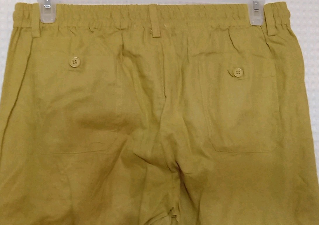 Womens Premium Soft Linen Cotton Pants Relaxed Fit Comfort Drawstring Large