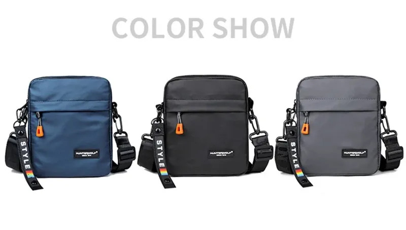 Simple Mini Men Crossbody Bag For Phone Side Bag Casual Waterproof PU Leather