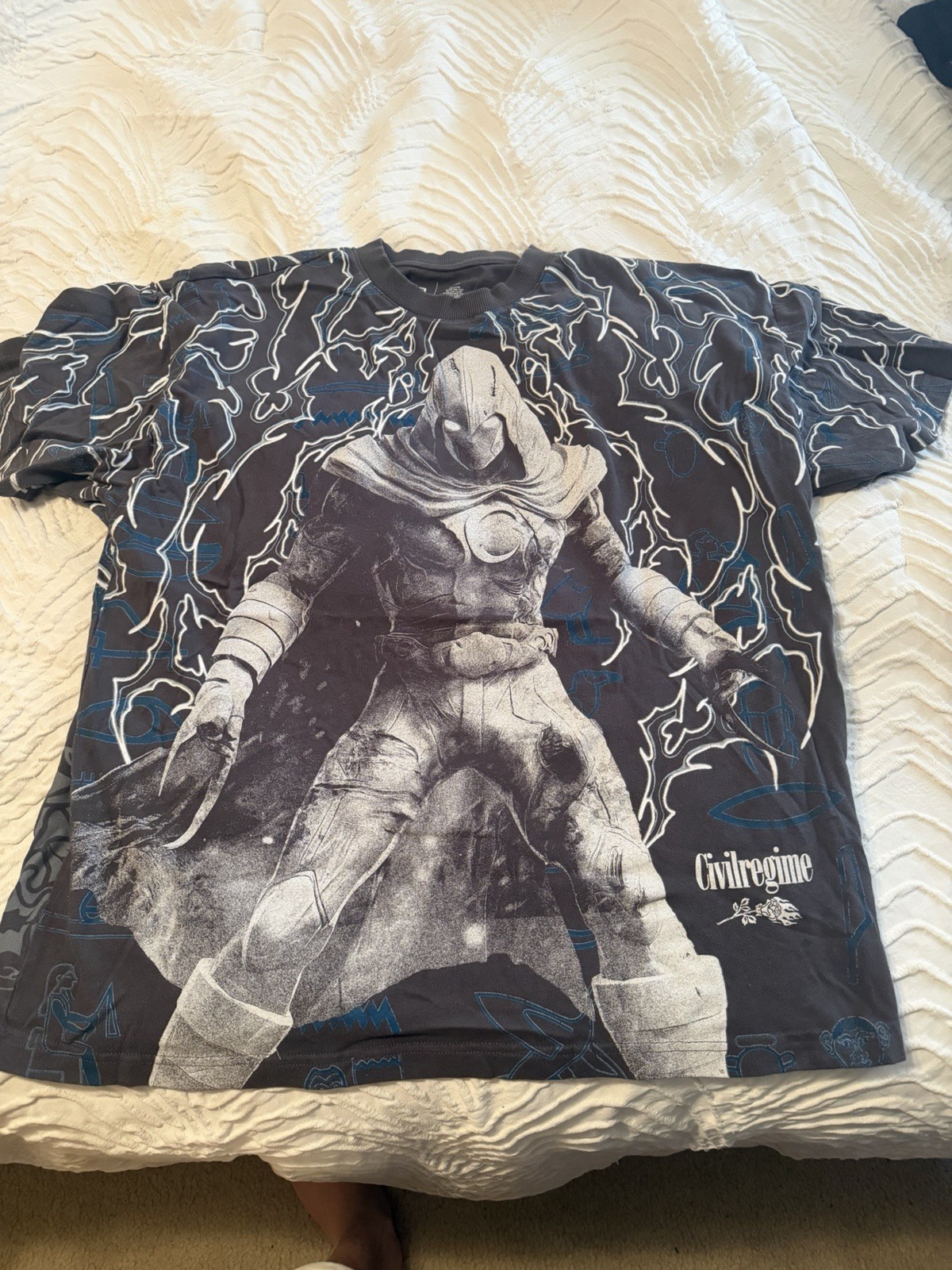 Civil Regime Marvel Zombies Moon Knight Classic Oversized Tee in Vintage Ashes