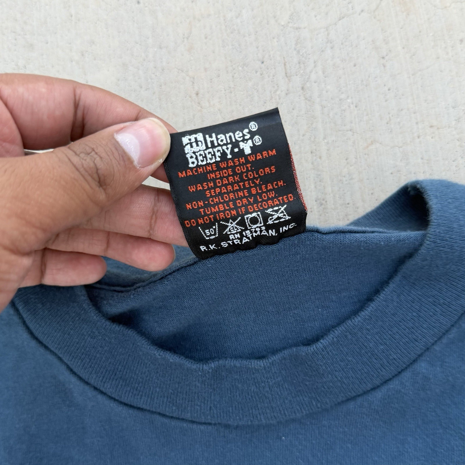 Vintage 1995 Harley Davidson Owners Group Rapid City T-Shirt Blue Size Medium