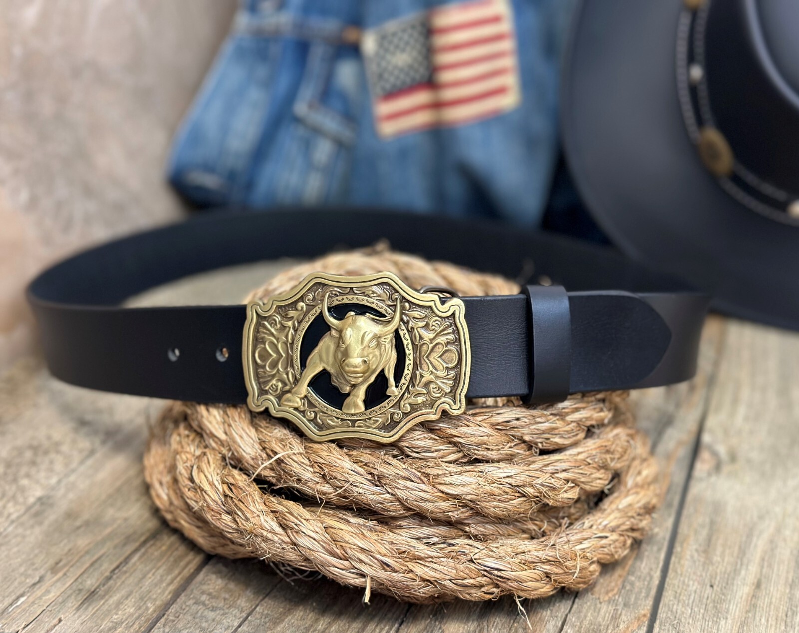 Western Belt Full Grain Leather Men Belt Handmade Cowboy With Removable Buckle