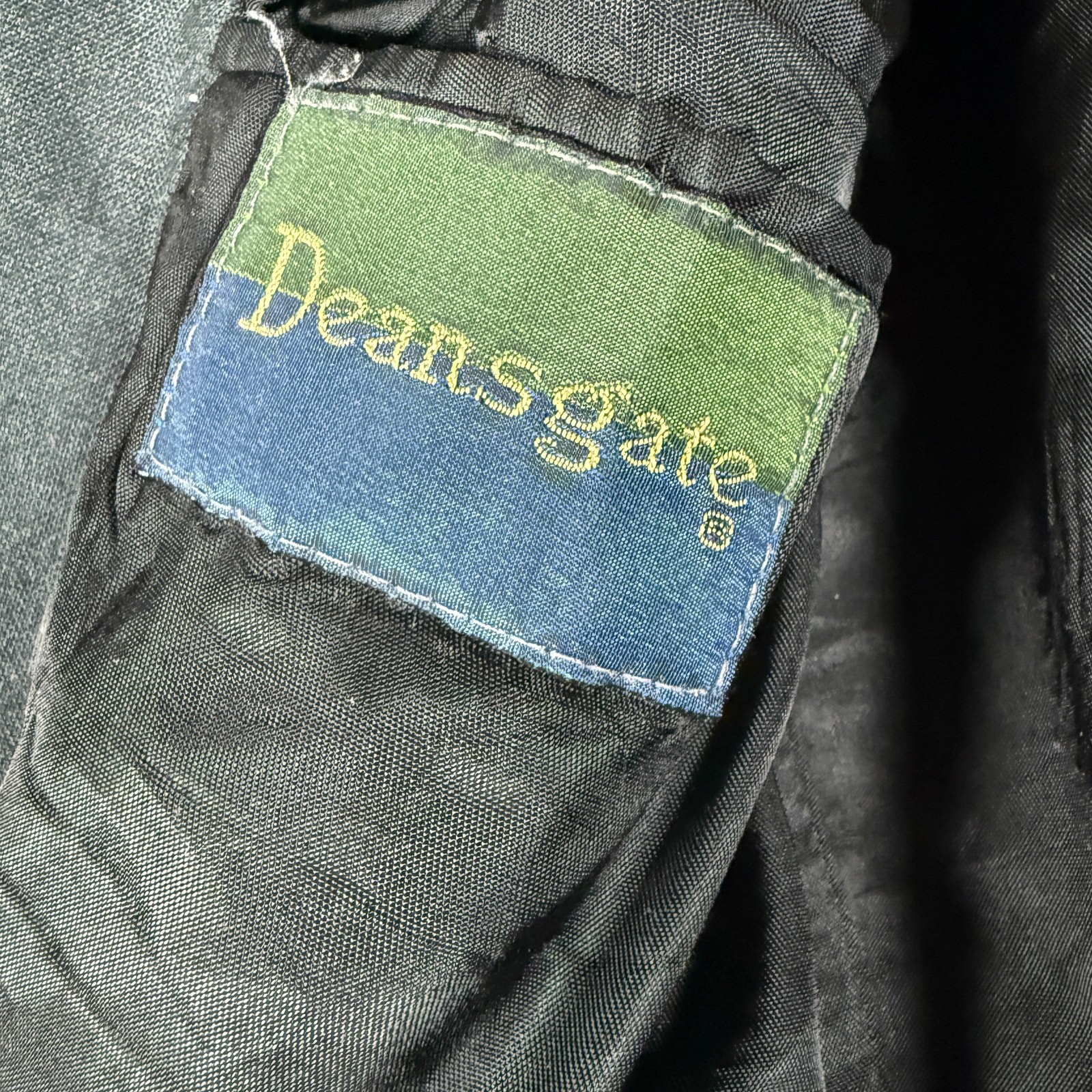 Vintage Deansgate Men’s 2-Button Blazer – Gray – Medium – Made in USA