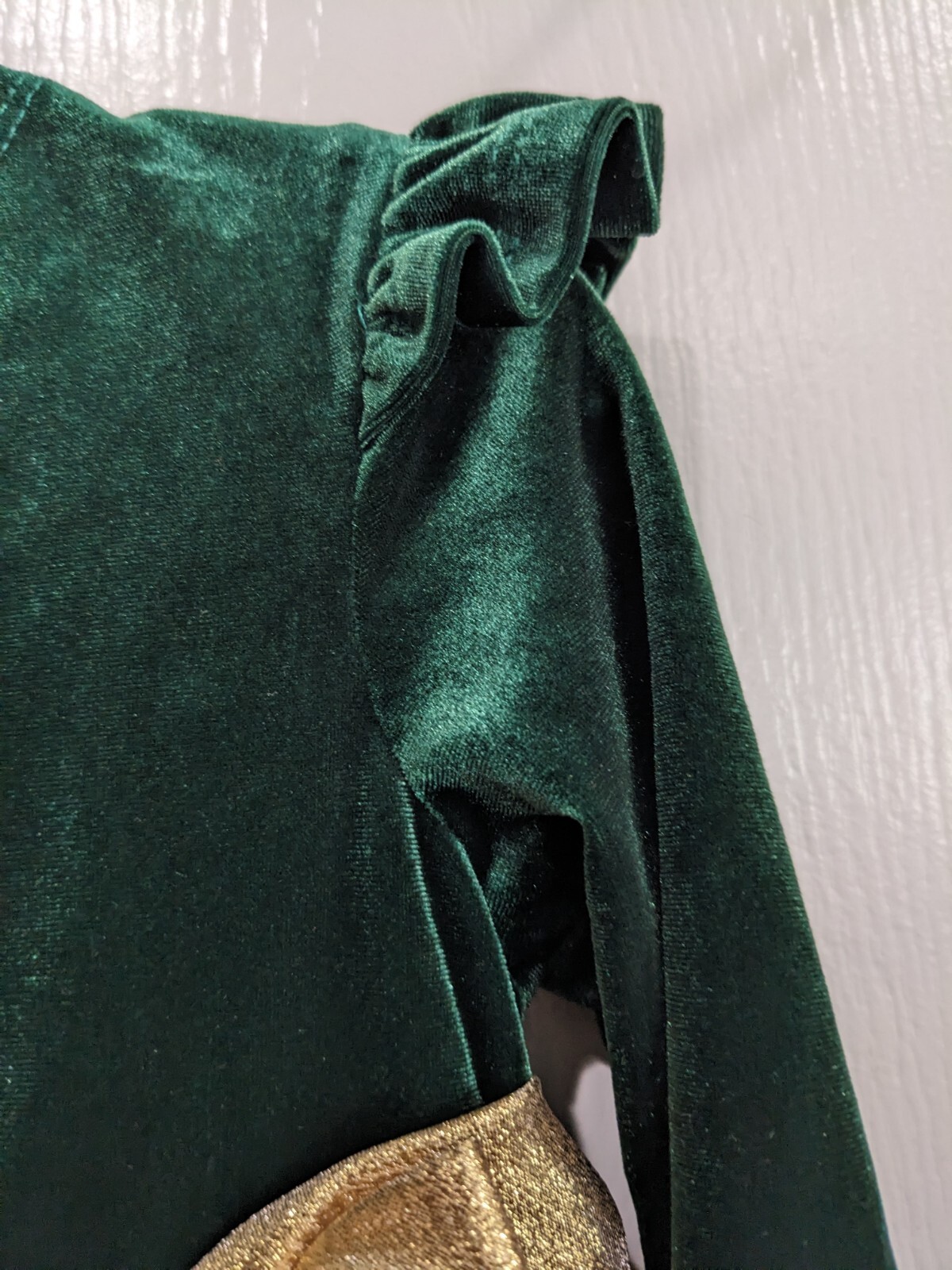 Bonnie Jean Girls Christmas Nutcracker Party Holiday green velvet dress 4 5 6 6X