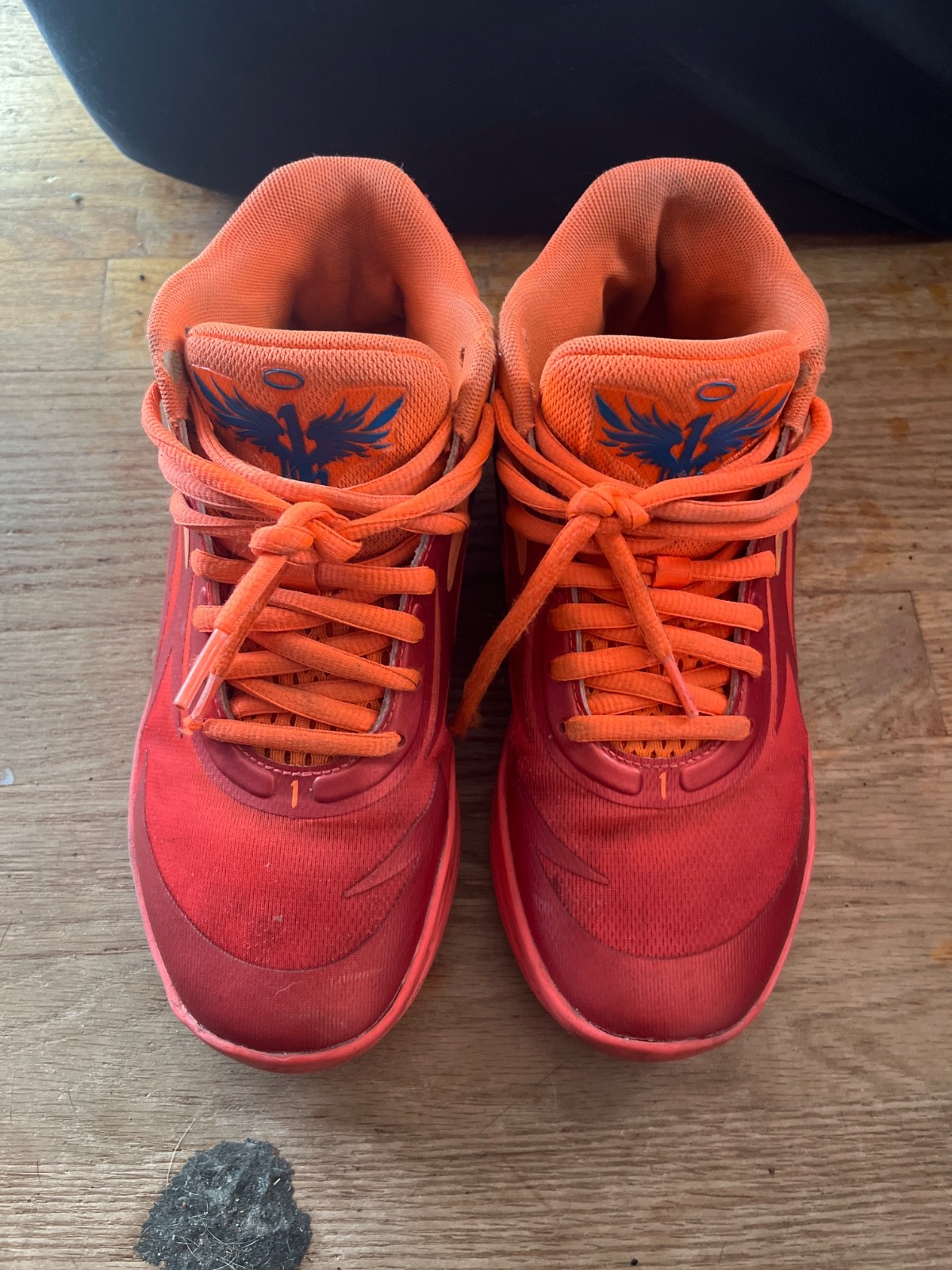 lamelo ball orange puma basketball shoes size 6.5 USA