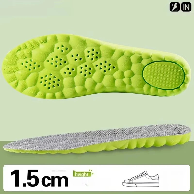 4D Height Increasing Insoles for Men Women Ultra Soft Shoe Inserts US7-12