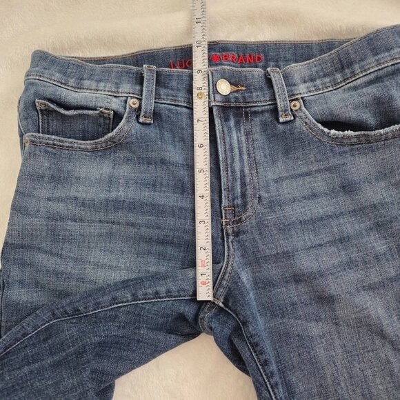 Lucky Brand Jeans Sz 8 /29 Mid Rise Sweet Straight Leg Blue Stretch Denim Casual