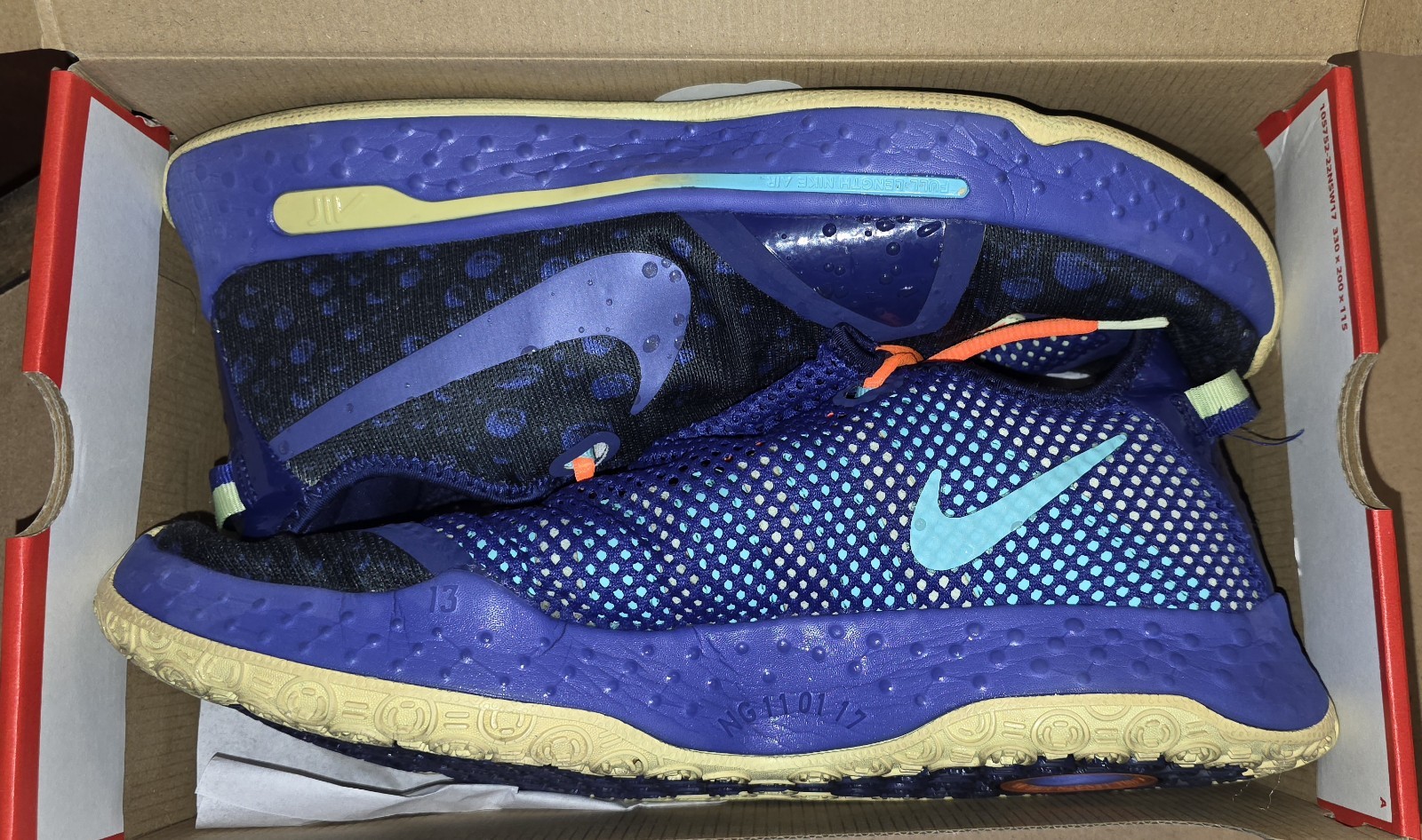 Nike PG 4 Gatorade GX Men’s Basketball Low Top Sneakers Blue/Black CD5078-500