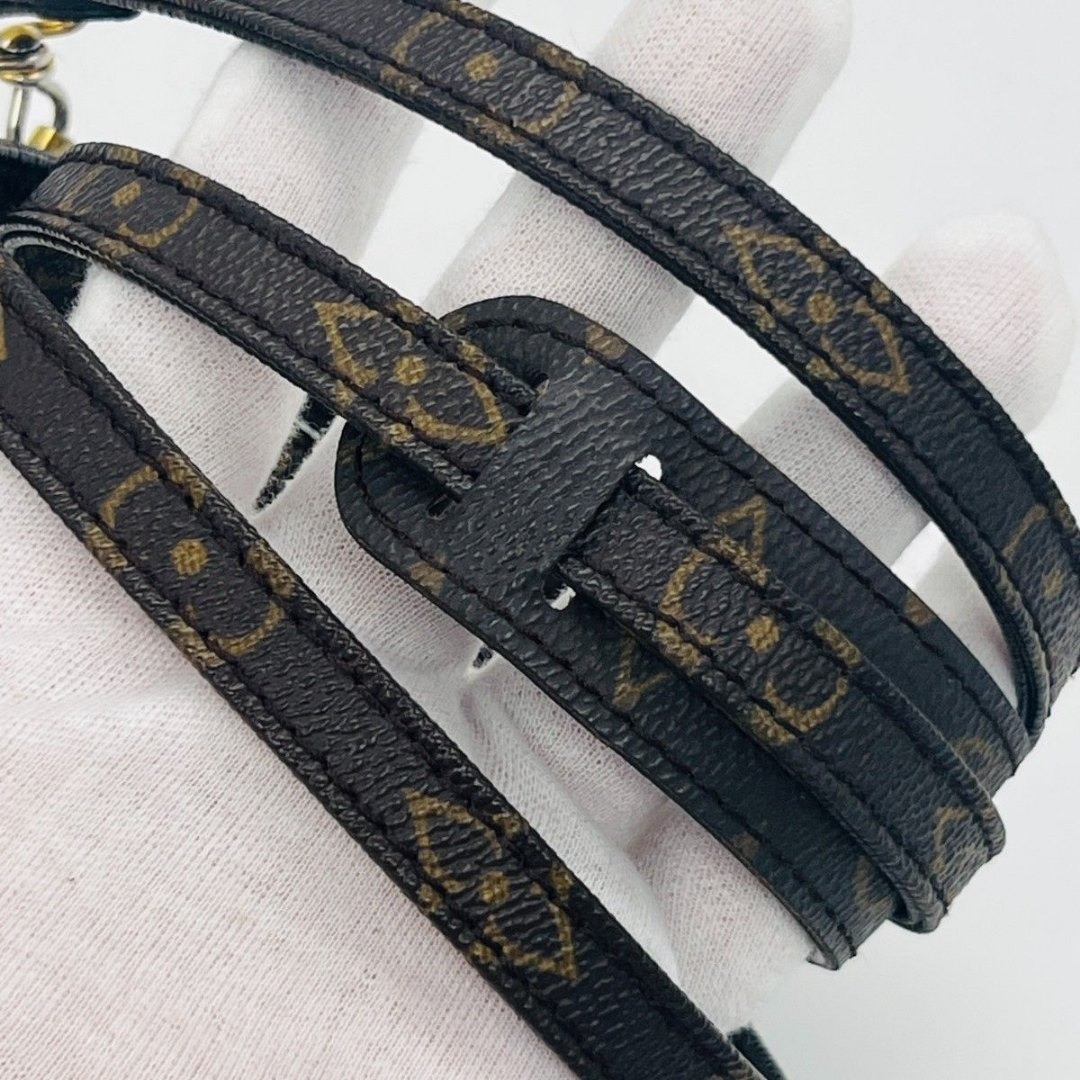 Louis Vuitton Monogram Shoulder Strap Brown 107cm Replacement Bag Strap Auth