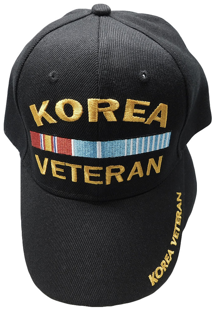 Korea Veteran RIBBONS Ball Cap Army Navy USAF Korean War Vet Hat