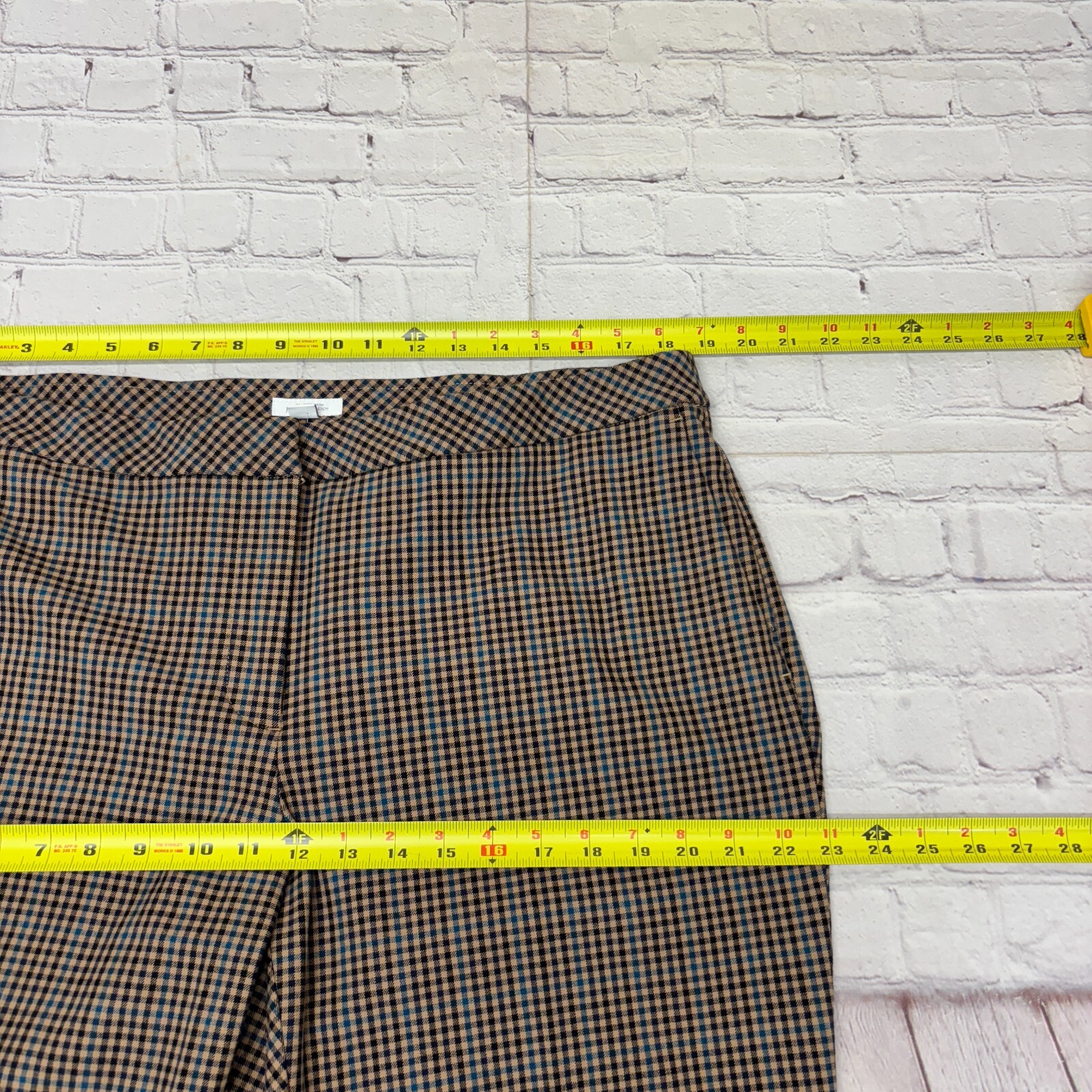 NWT J Jill Women Premium Bi-Stretch Dress Pants Size 18W Gingham Ankle C002 -2