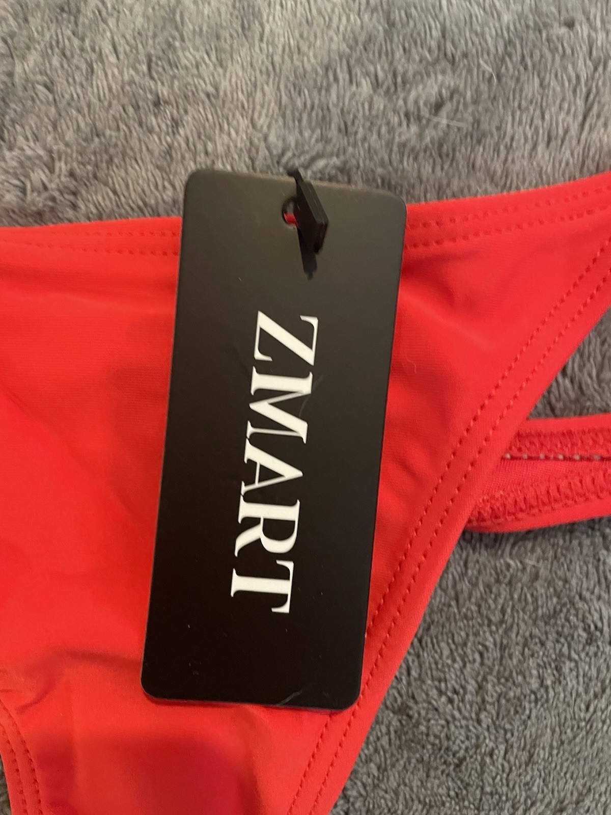 ZMART Thong Bikini Bottoms Swimwear Women’s US Size XS Red Sexy