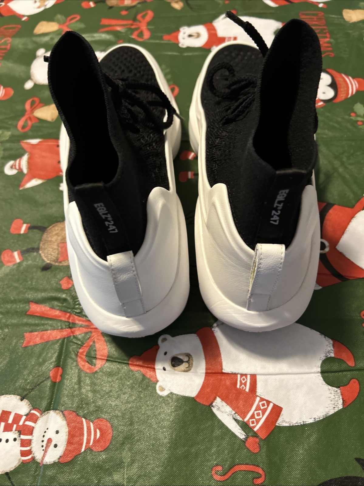 Worn Once EQLZ Phantom Zombie EQUALIZER 247 Basketball Shoe BLK/ WHT Sneakers 15