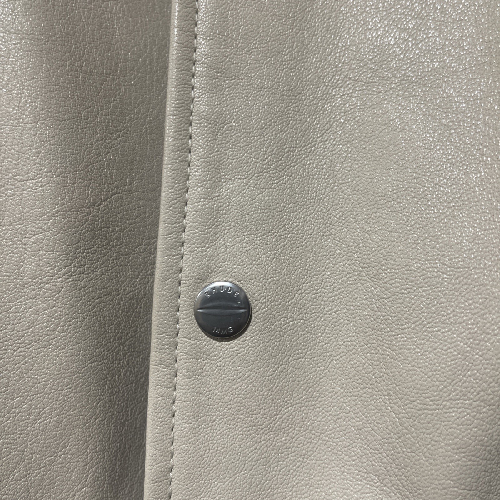 Rhude Spring Summer 2022 Leather Bomber Jacket Men’s Size L