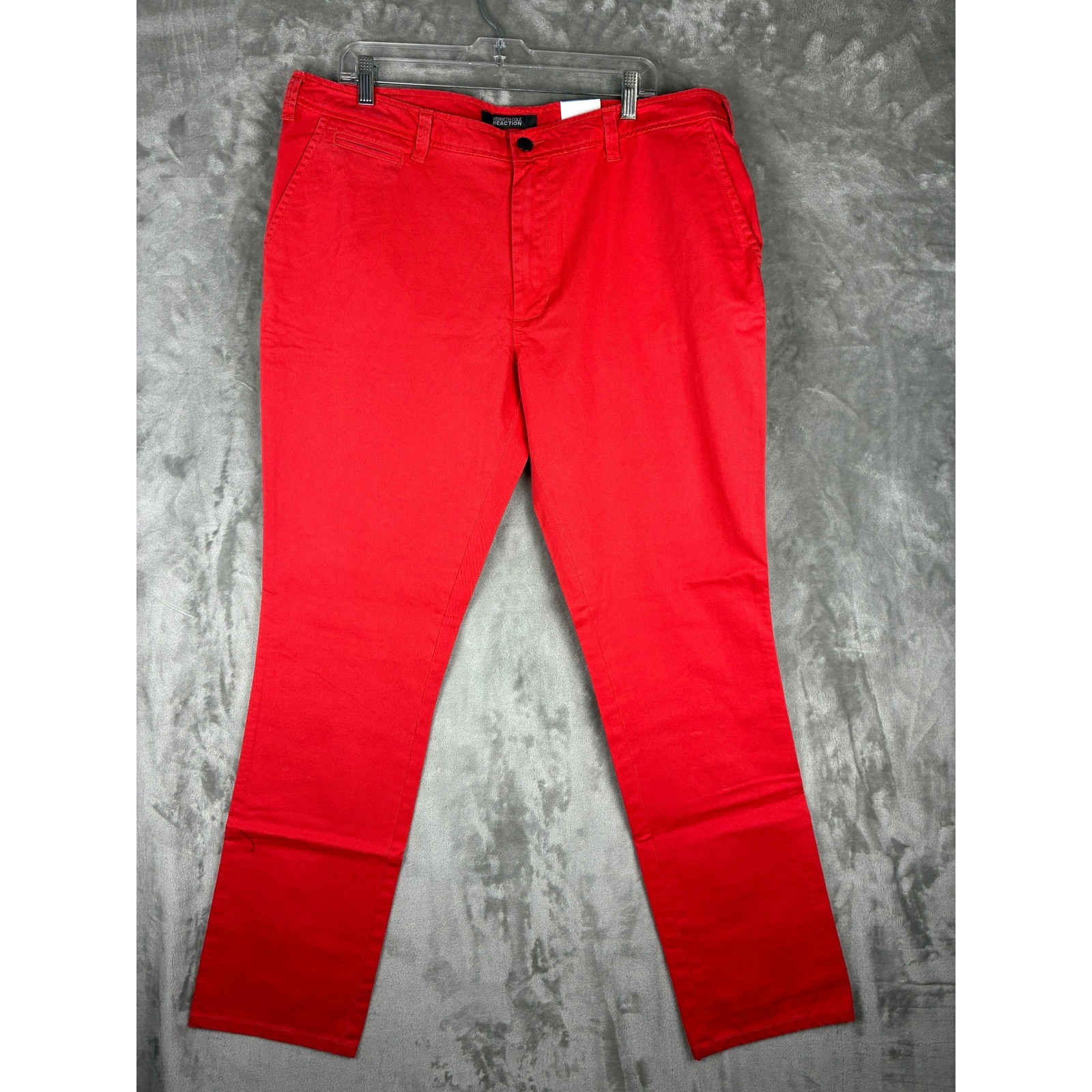 Kenneth Cole Reaction Men’s Red Watermelon Chinos Pants Style Size 36W x 34L