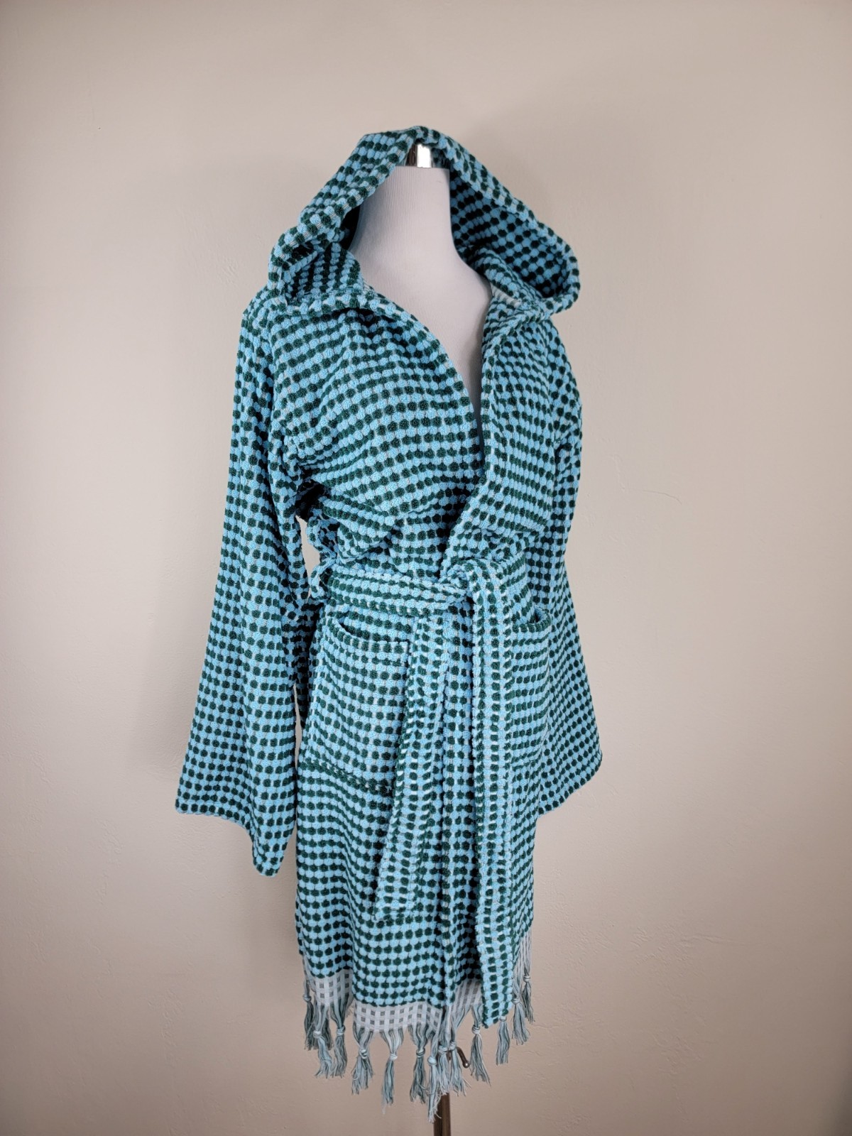 100% Cotton Terry Cloth Bathrobe Unisex | Plush Robe | Kimono | Spa Sauna
