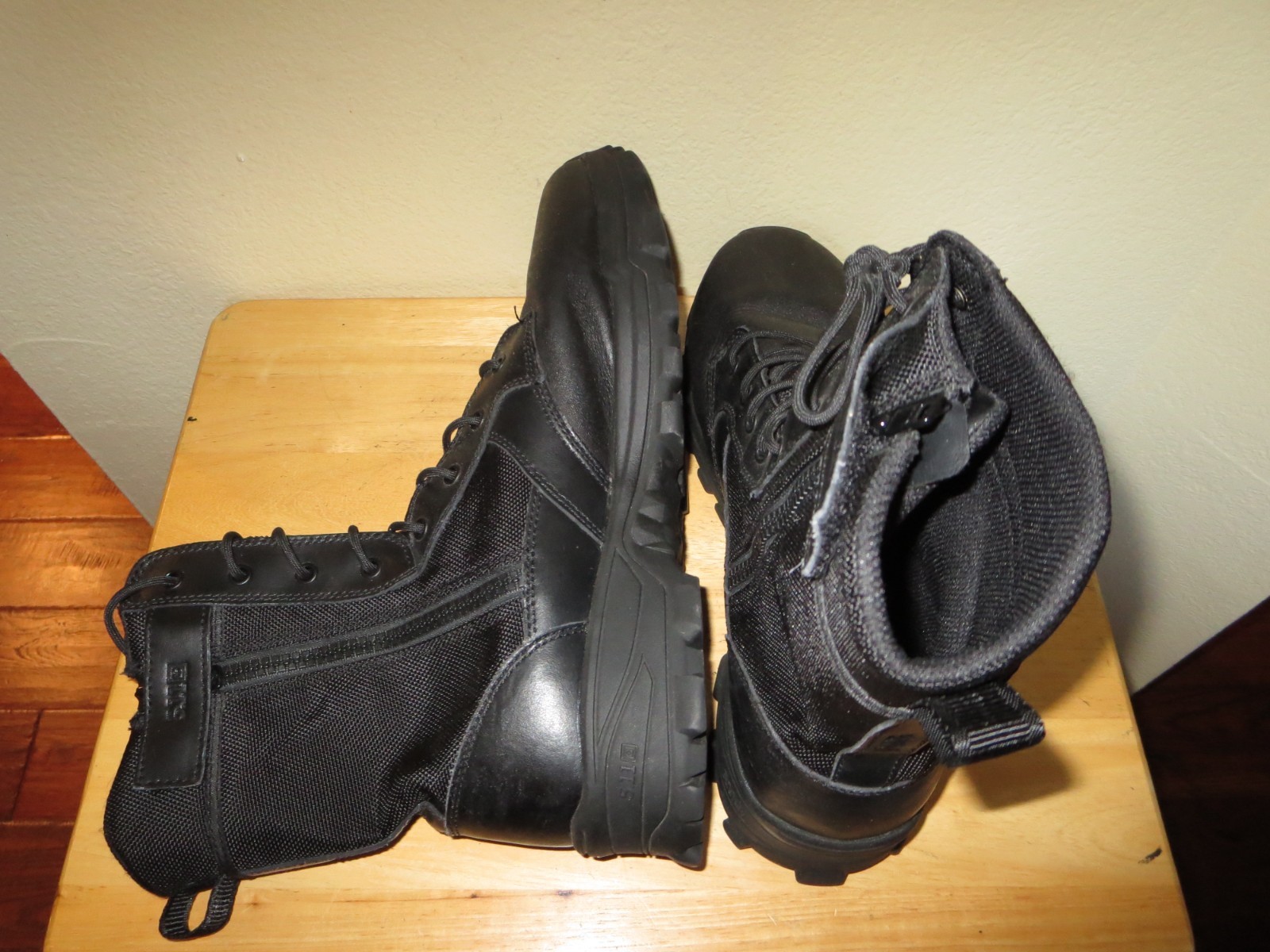Lot of 2 Men’s 5.11 Tactical Boot Size 14 Black & Coyote Leather Side Zip Lace