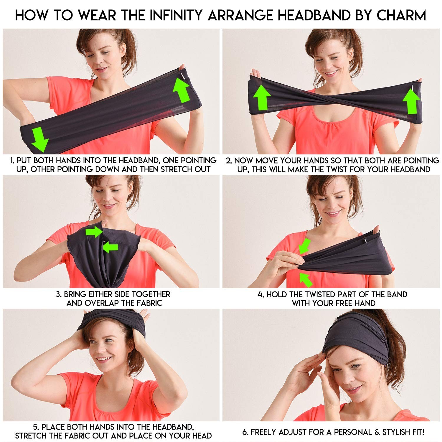 Japanese Style Head Wrap Headband for Men & Women – Workout, Yoga, Daily Wear, K