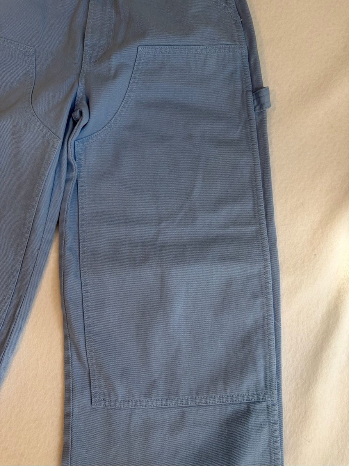 NWT MOTHER Superior The Bee’s Knees Stud Finer Sneak Vista Blue Pants 25