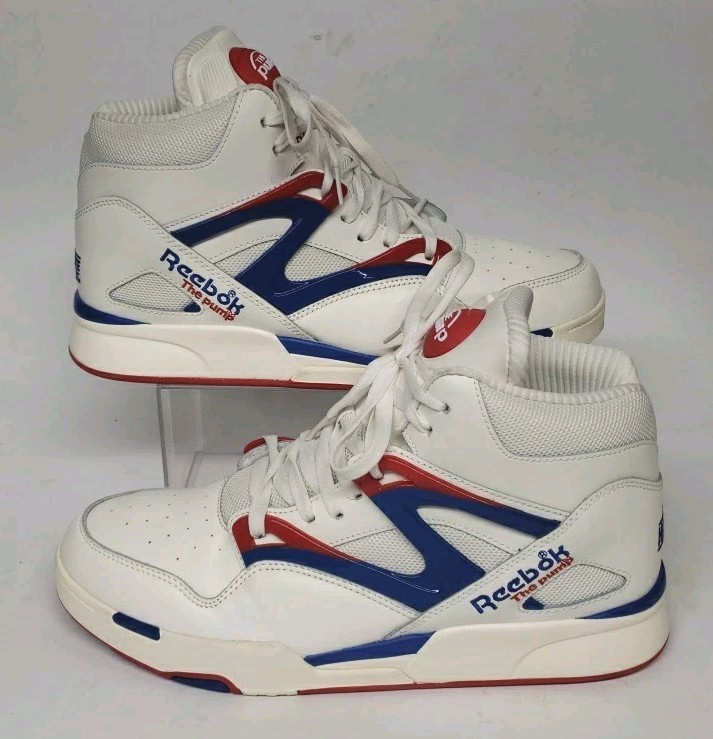 Reebok Basketball Pumps Omni Zone II White Size 12-V.V.N.D.S! FLAWLESS 🔥🧊