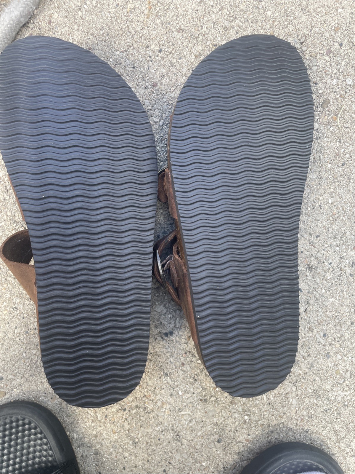 Mountain Sole Brown Leather Sandals Women Size 6