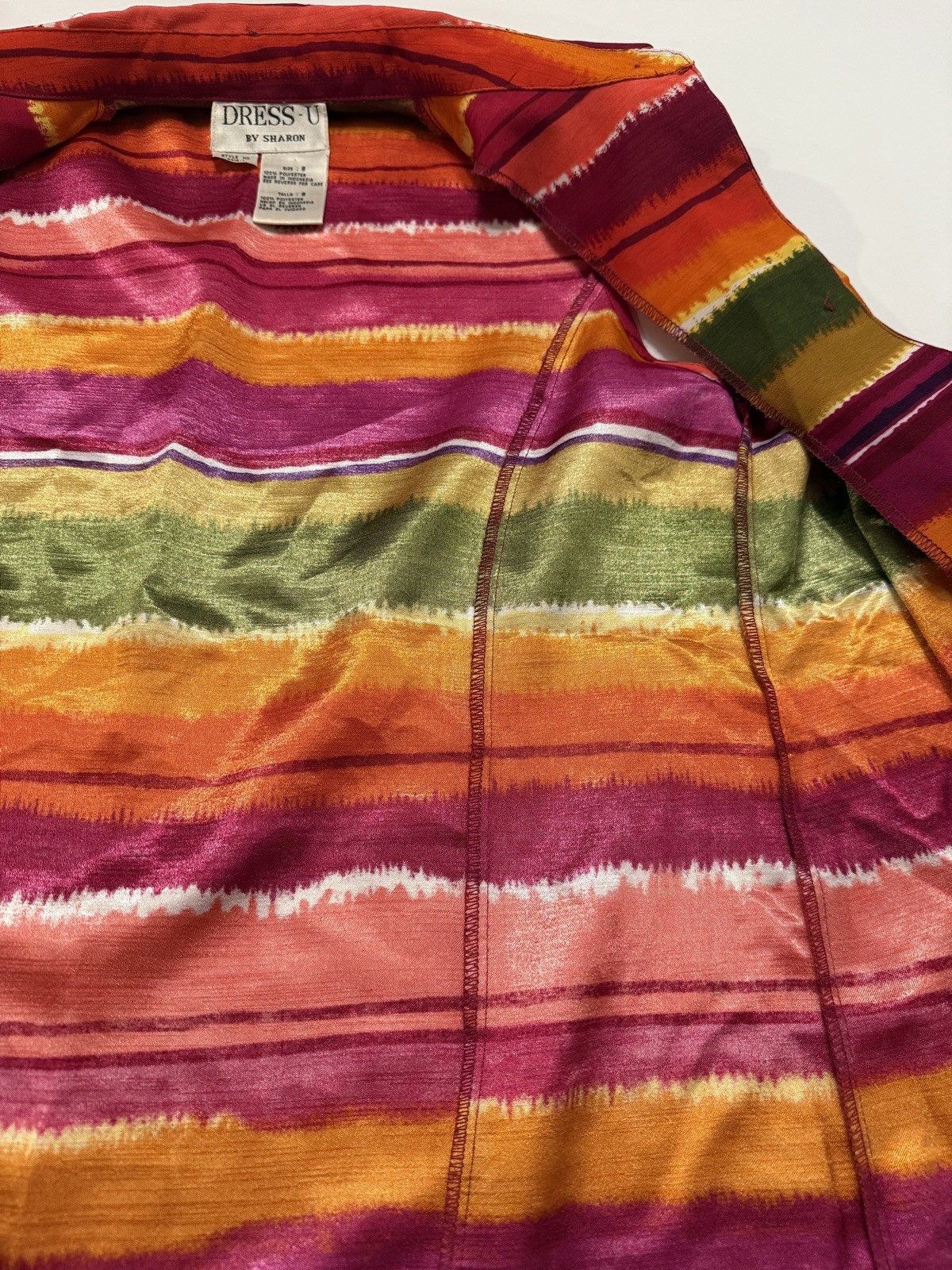 DRESS-U By Sharon Womens Multicolor Sleeveless Blouse Size 8 Pre-Owned Excellent