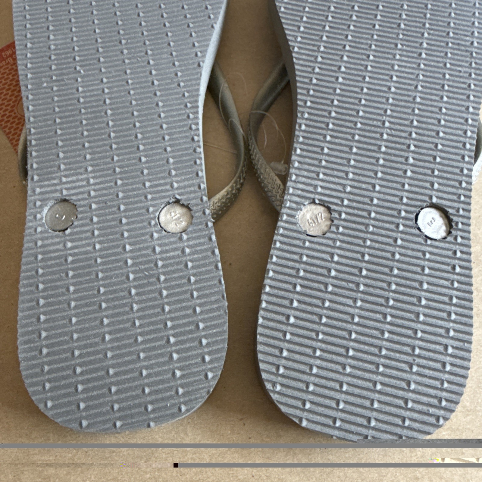 Havaianas Slim Grey Silver Flip Flops EU 41/42 – New