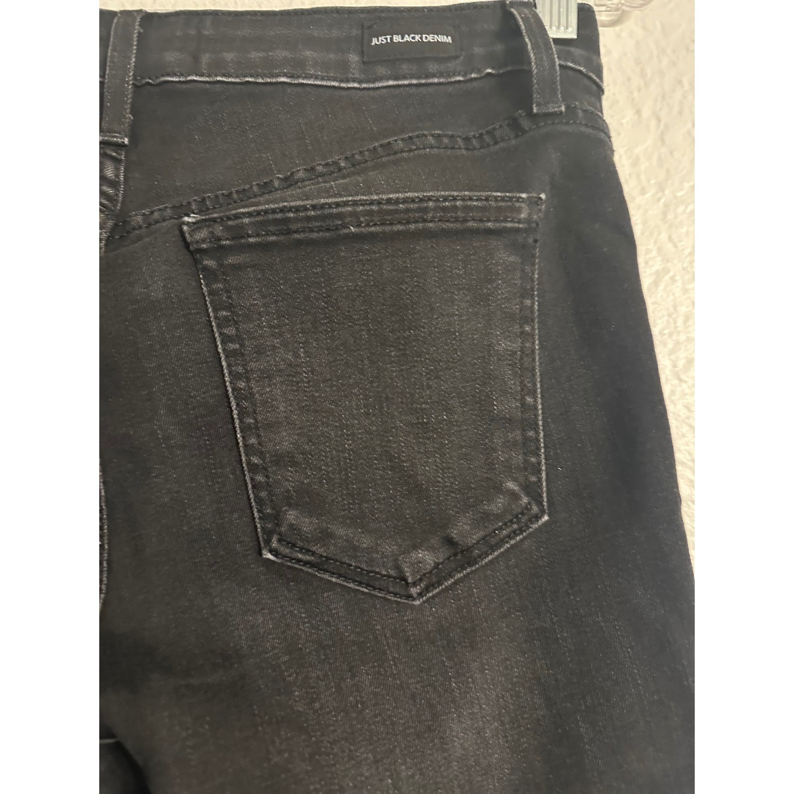 NWOT Just Black Denim Womens High Rise Skinny Jeans Faded Black Size 28