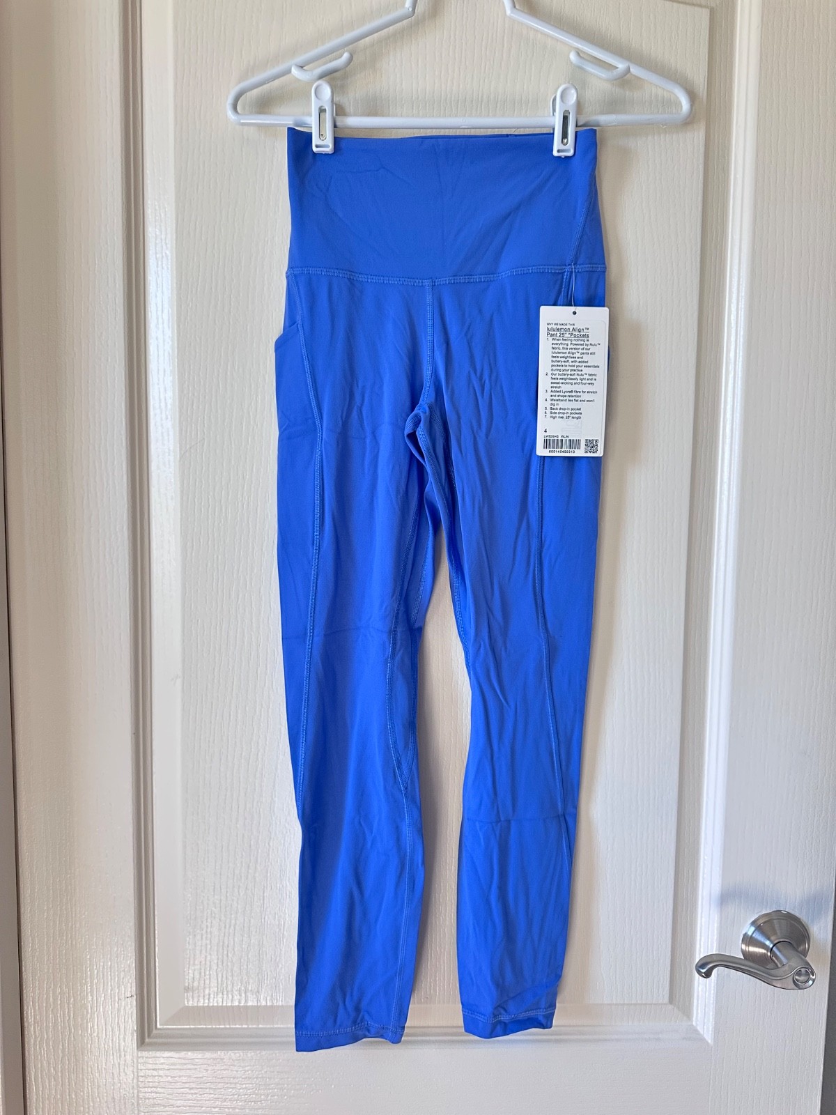 NWT Lululemon Align HR 25″ Pockets Wild Indigo Size 4